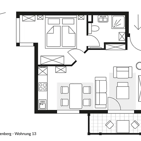 Apartment Bakenberg Wg 13 Strandläufer Mit Balkon